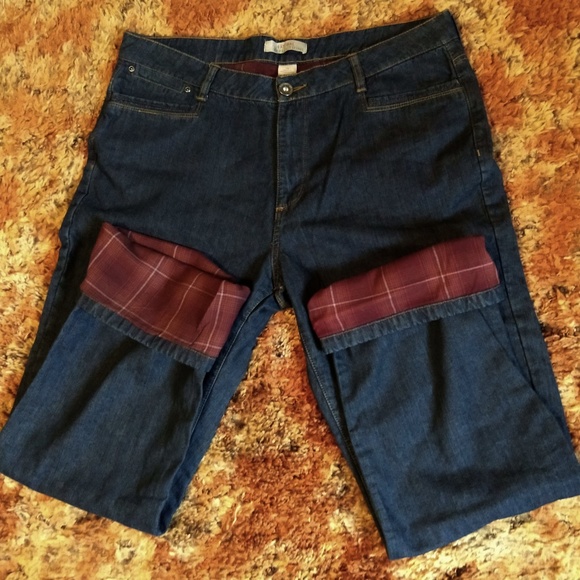 natural reflections flannel lined jeans